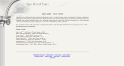 Desktop Screenshot of gyor.spahotelstart.com