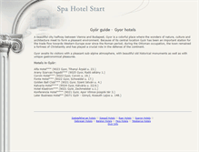 Tablet Screenshot of gyor.spahotelstart.com